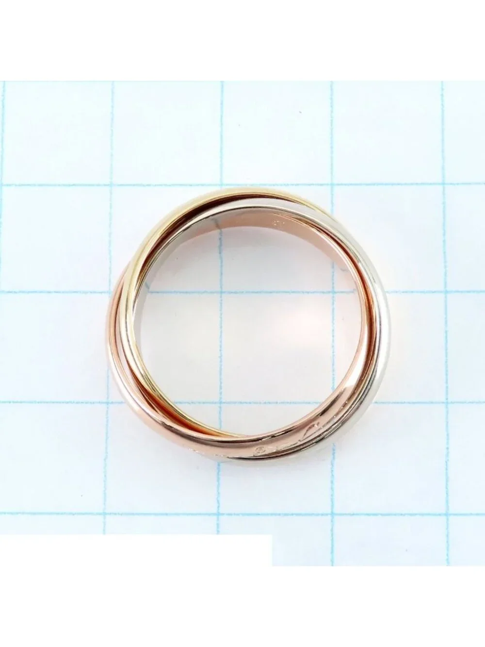 Cartier Trinity Ring Three Color Gold MM Classic